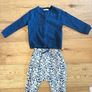 cardigan/ pant set from Paris Monoprix (bout chou)